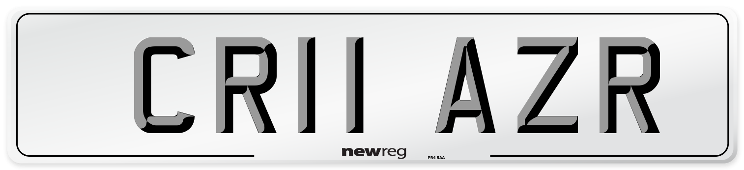 CR11 AZR Number Plate from New Reg